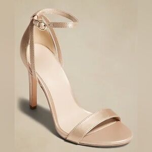 Banana Republic Strappy Heeled Sandals - Rose Gold